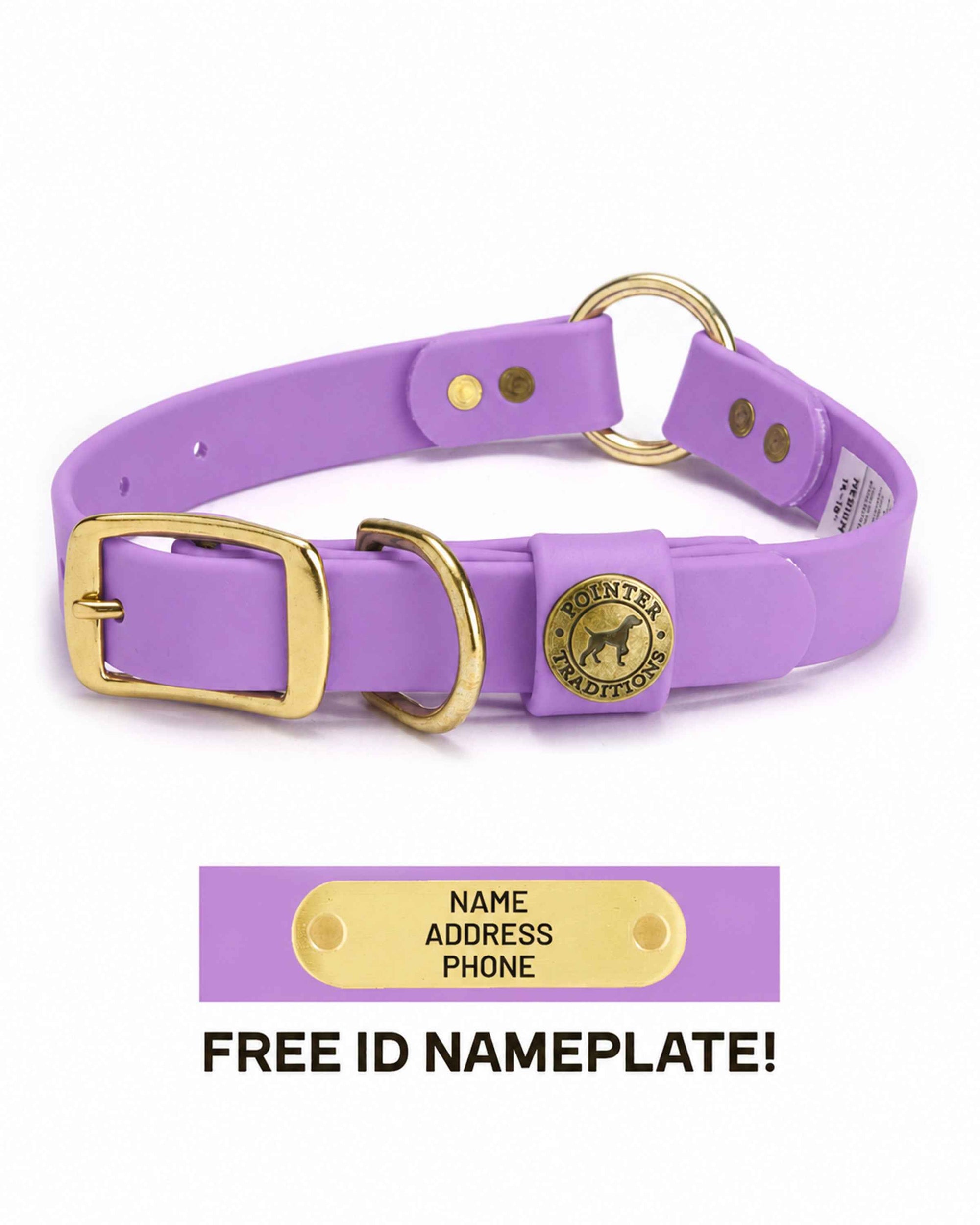 Hunting Dog Center Ring Collar - Lavender