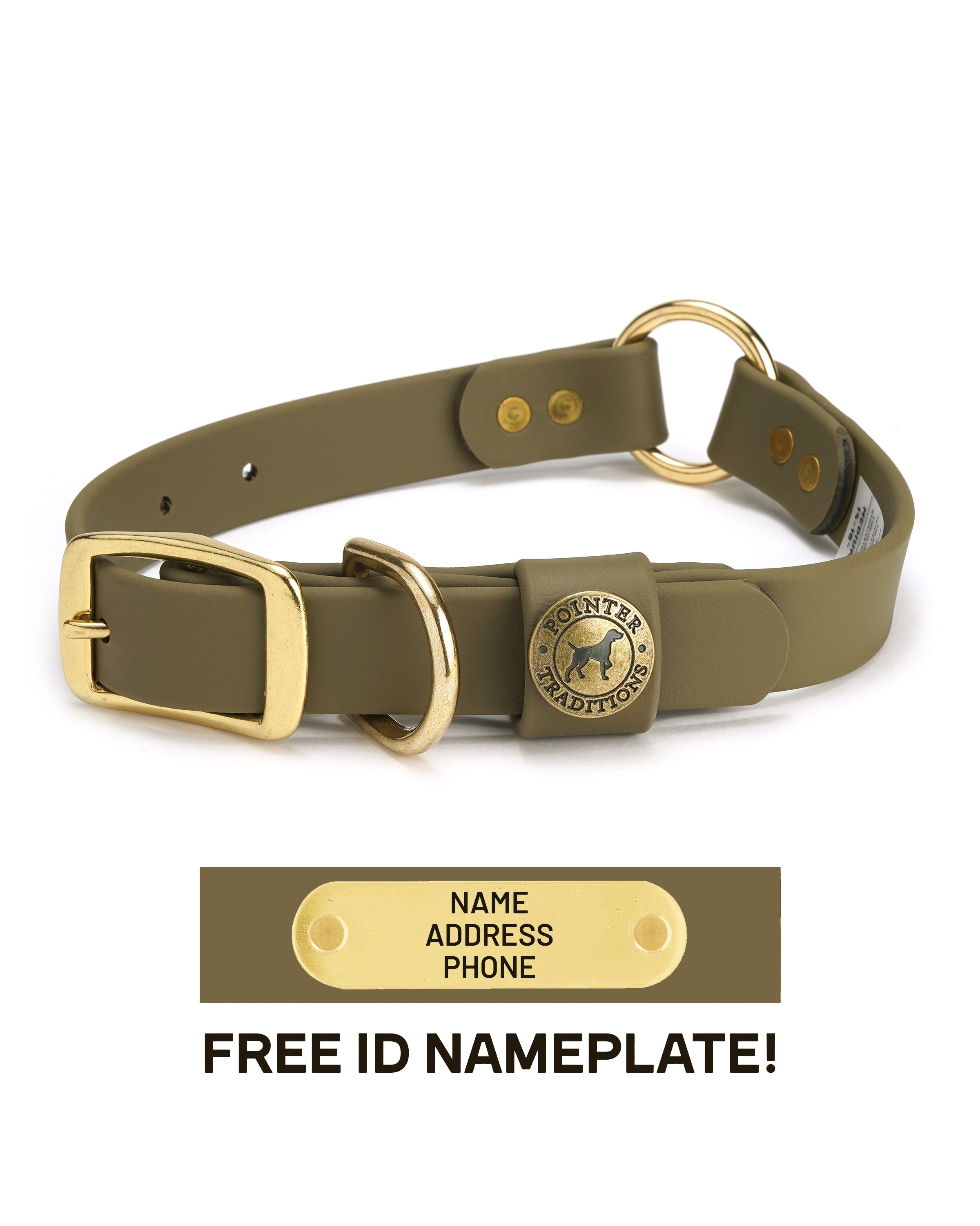 Hunting Dog Center Ring Collar - Ranger Green