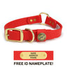 Hunting Dog Center Ring Collar - Red