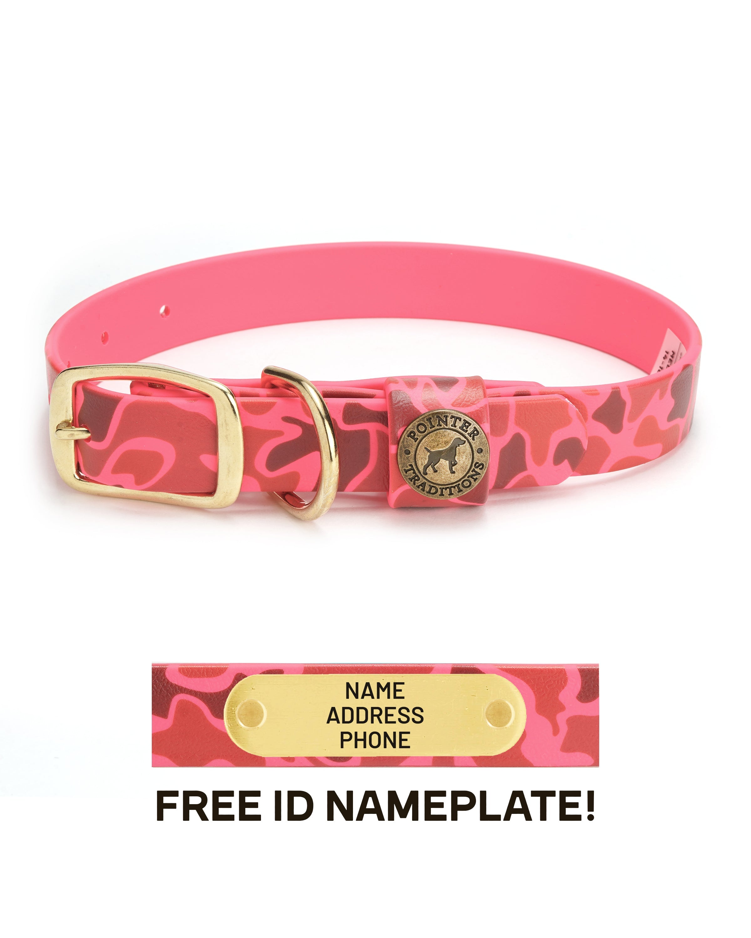 Sporting Dog Collar - Blaze Pink Vintage Camo
