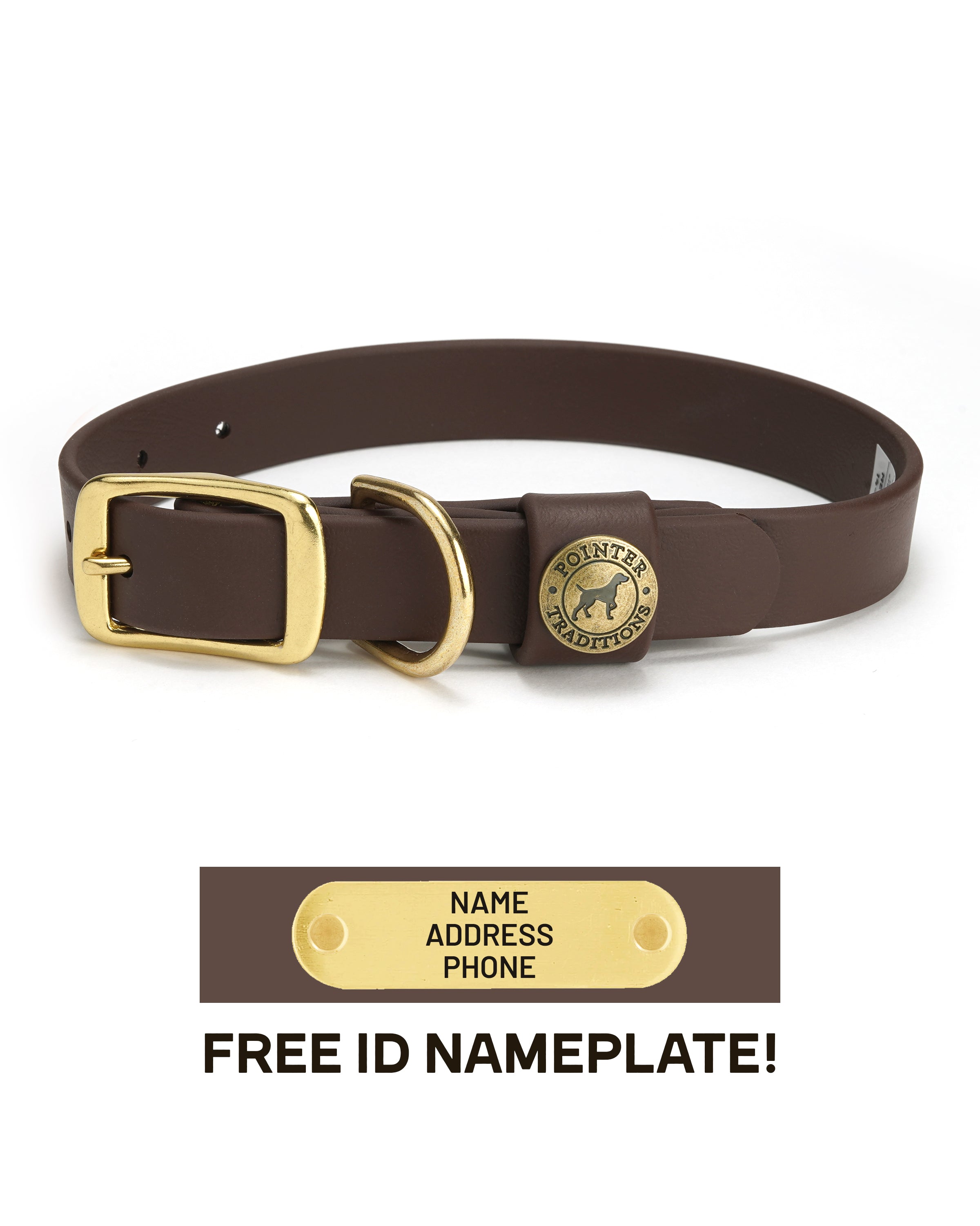 Sporting Dog Collar - Leather Brown