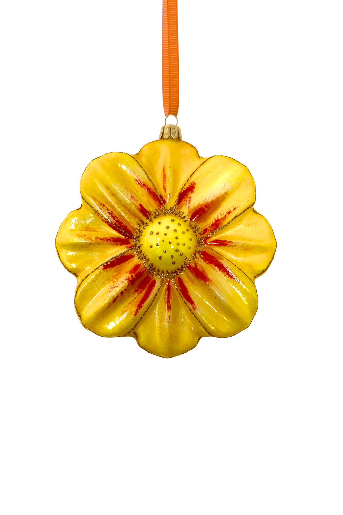 Pucker Up Buttercup Polish Glass Ornament