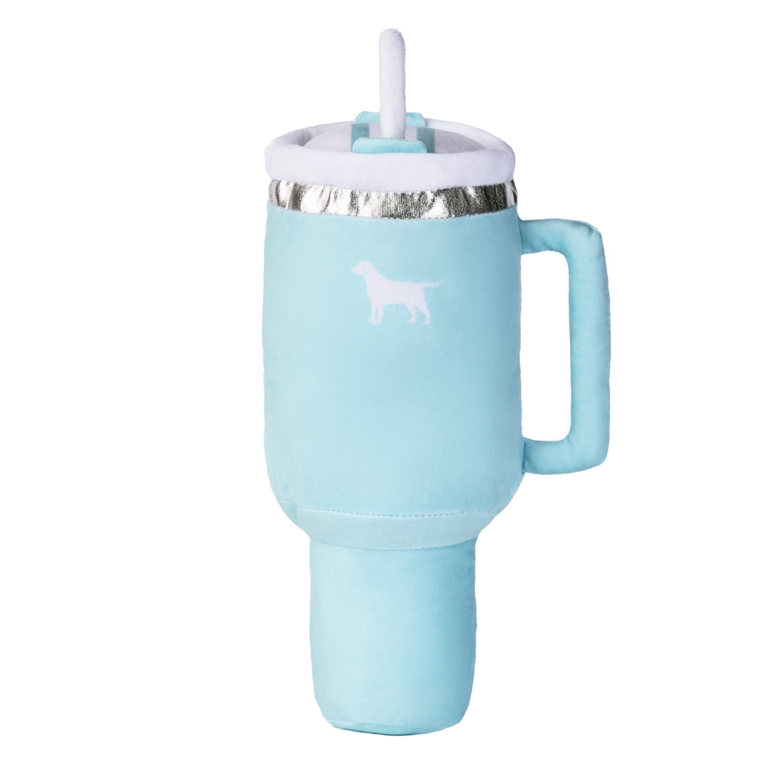 PUPROAR Pup Cup Dog Toy - Cute Squeaky Plush Tumbler Dog Toy