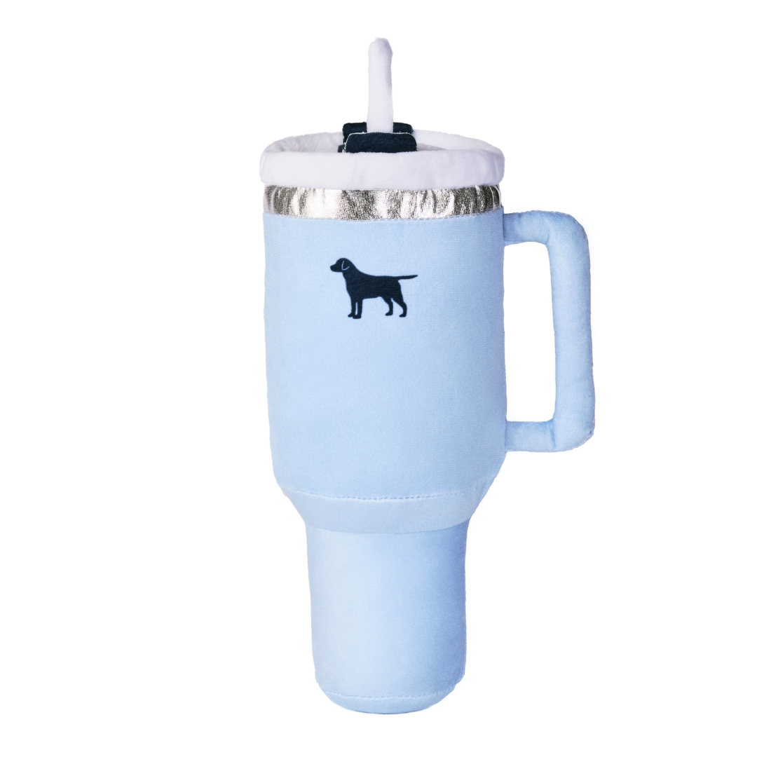 PUPROAR Pup Cup Dog Toy - Cute Squeaky Plush Tumbler Dog Toy