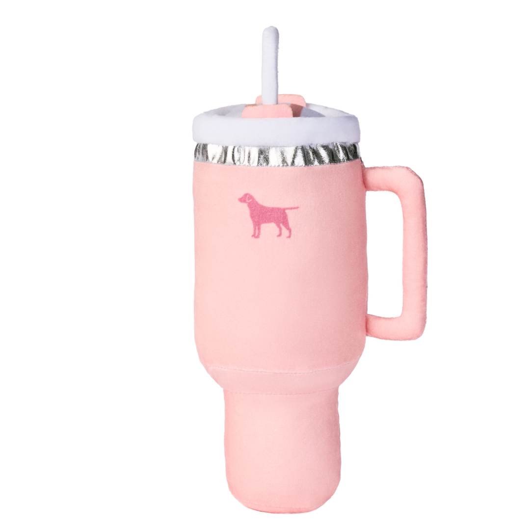 PUPROAR Pup Cup Dog Toy - Cute Squeaky Plush Tumbler Dog Toy