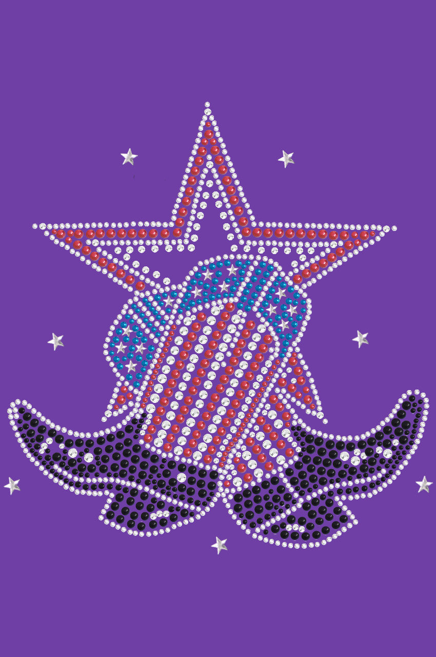 Boots with Star - Womens T-shirt