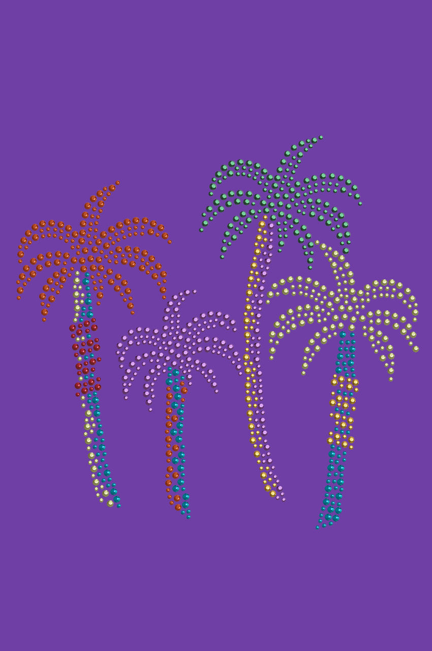 Palm Trees (Multicolor) - Womens T-shirt