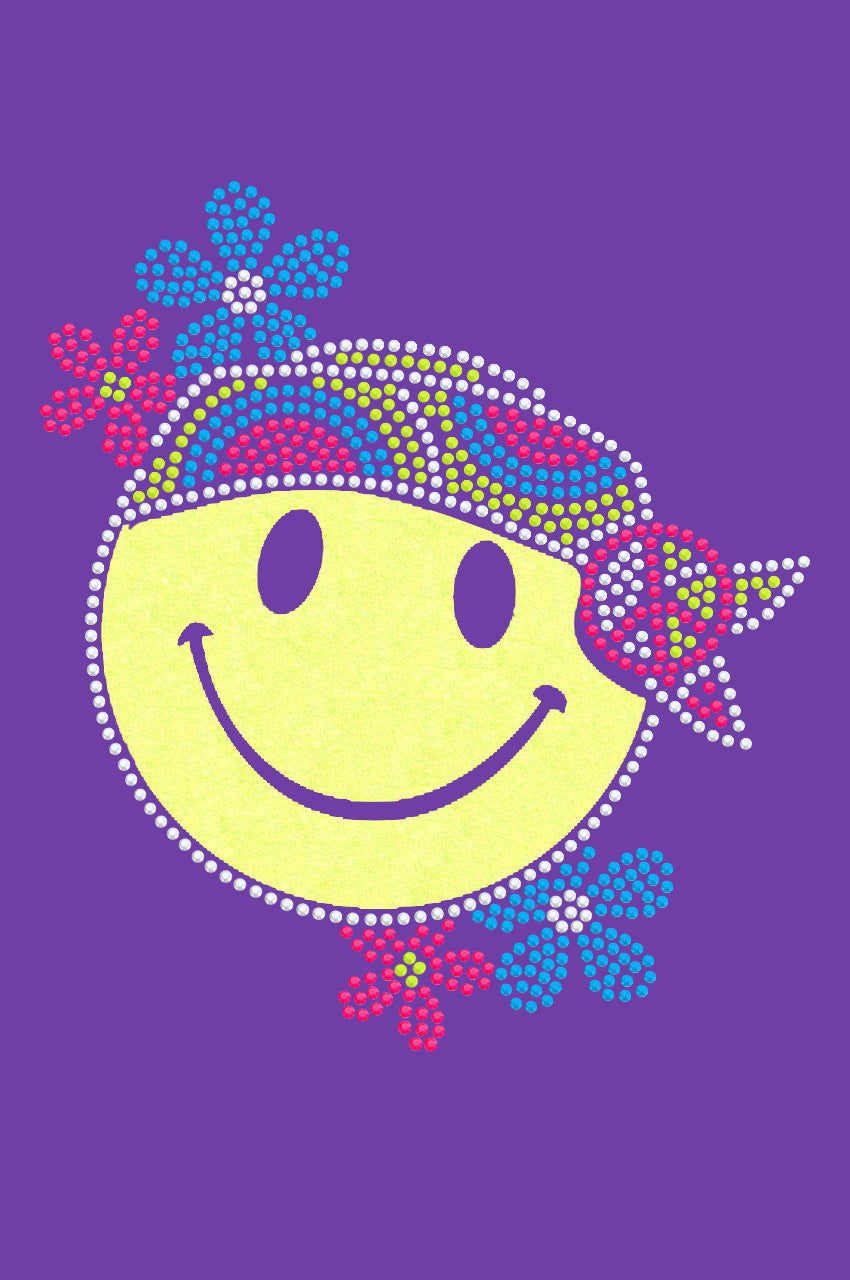 Happy Face Hippy - Womens T-shirt