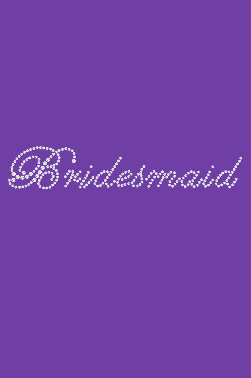 Bridesmaid (Script Letters)- Womens T-shirt