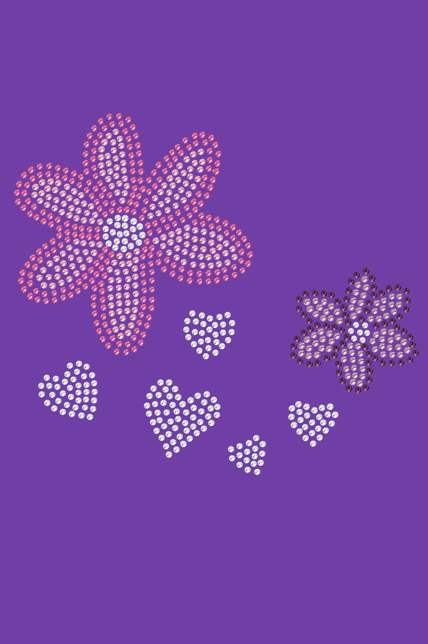 Pink & Purple Flowers - Bandanna