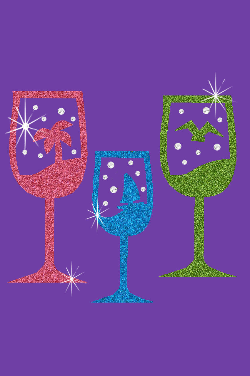 Tropical Glitter Cocktails - Womens Tee