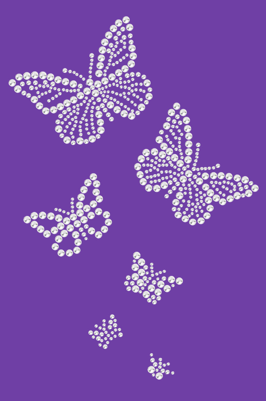 Rhinestone Butterflies - Womens T-shirt