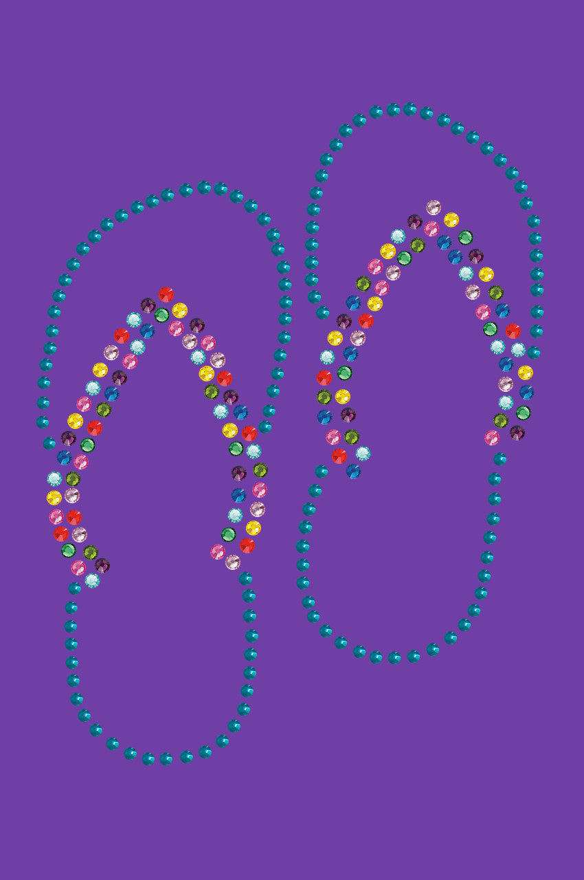 Flip Flops (Turquoise) - Women's T-shirt