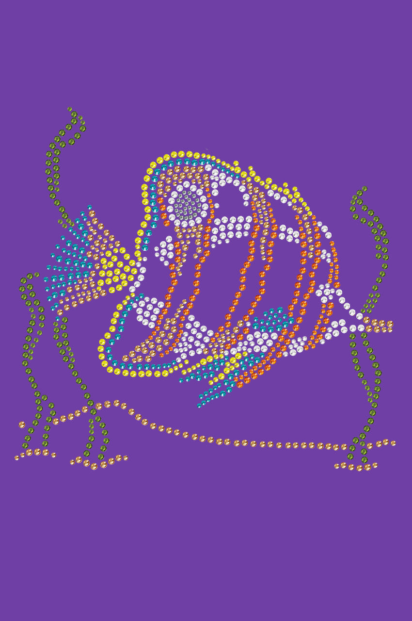 Fish (Orange & Blue) - Womens T-shirt
