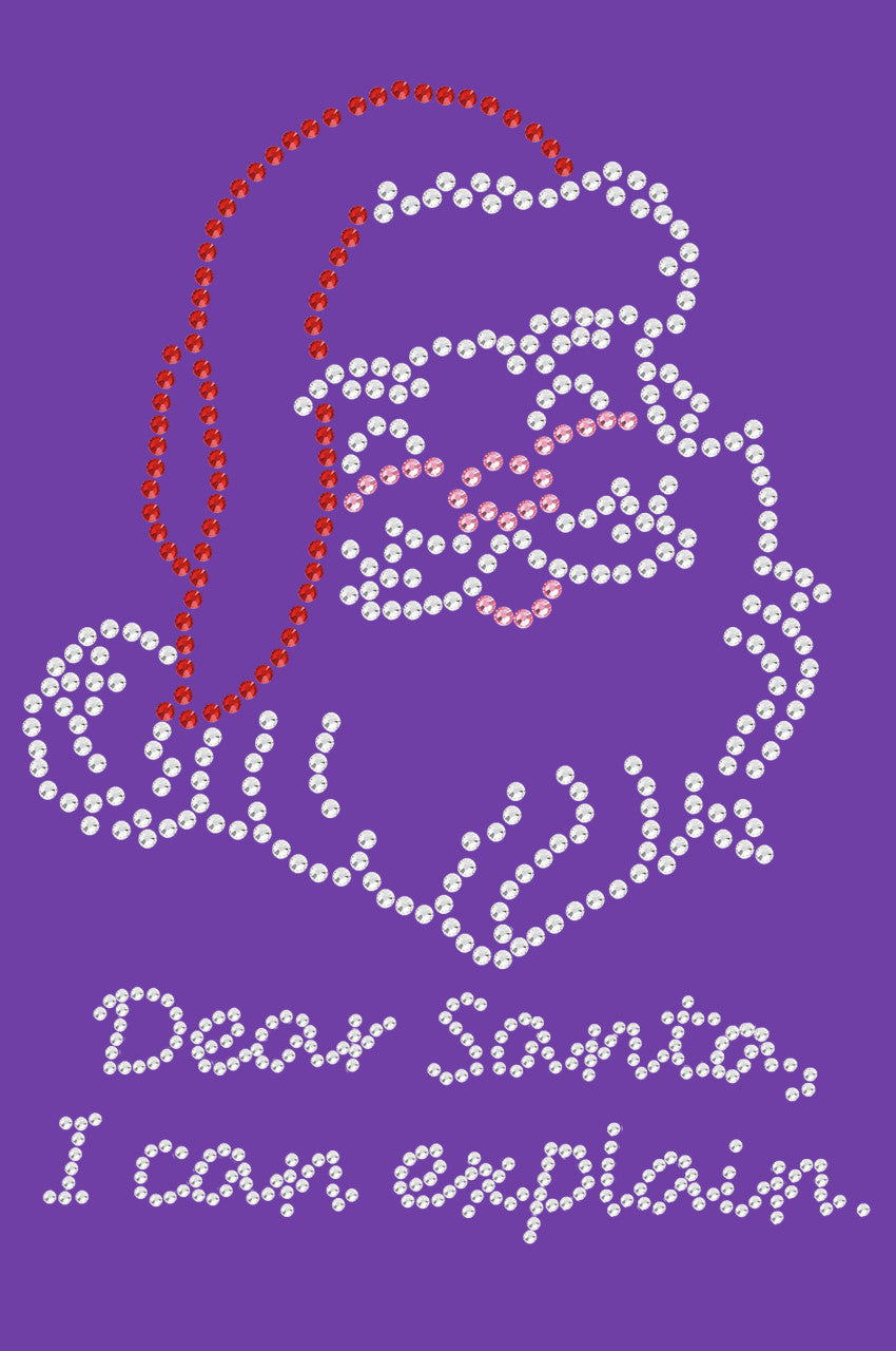 Santa Face - I Can Explain - Womens T-shirt