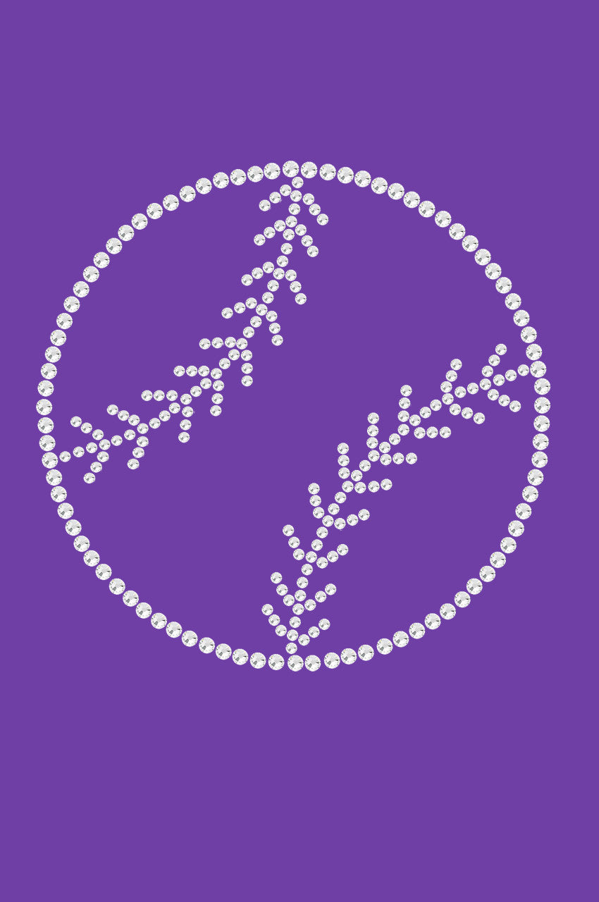 Baseball (Rhinestone Outline) - Bandana