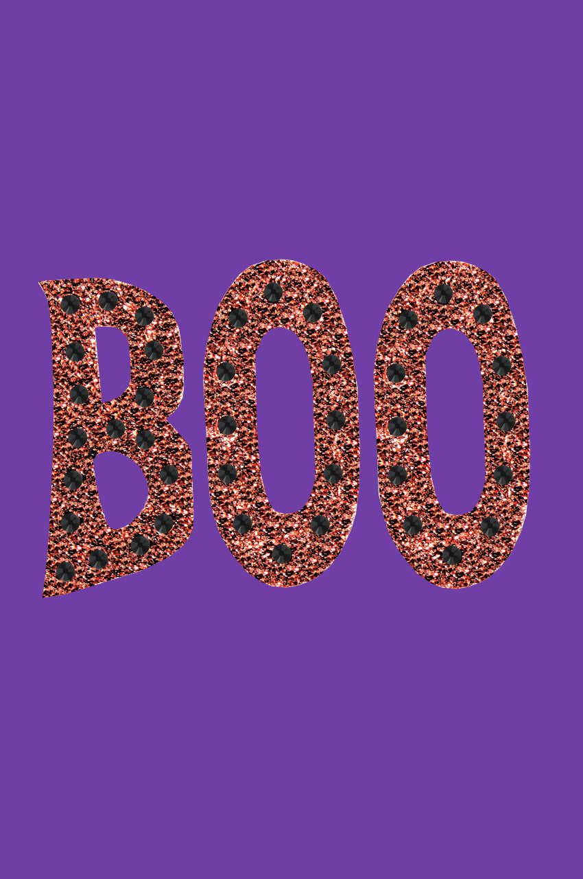Orange Glitter Boo Bandanna