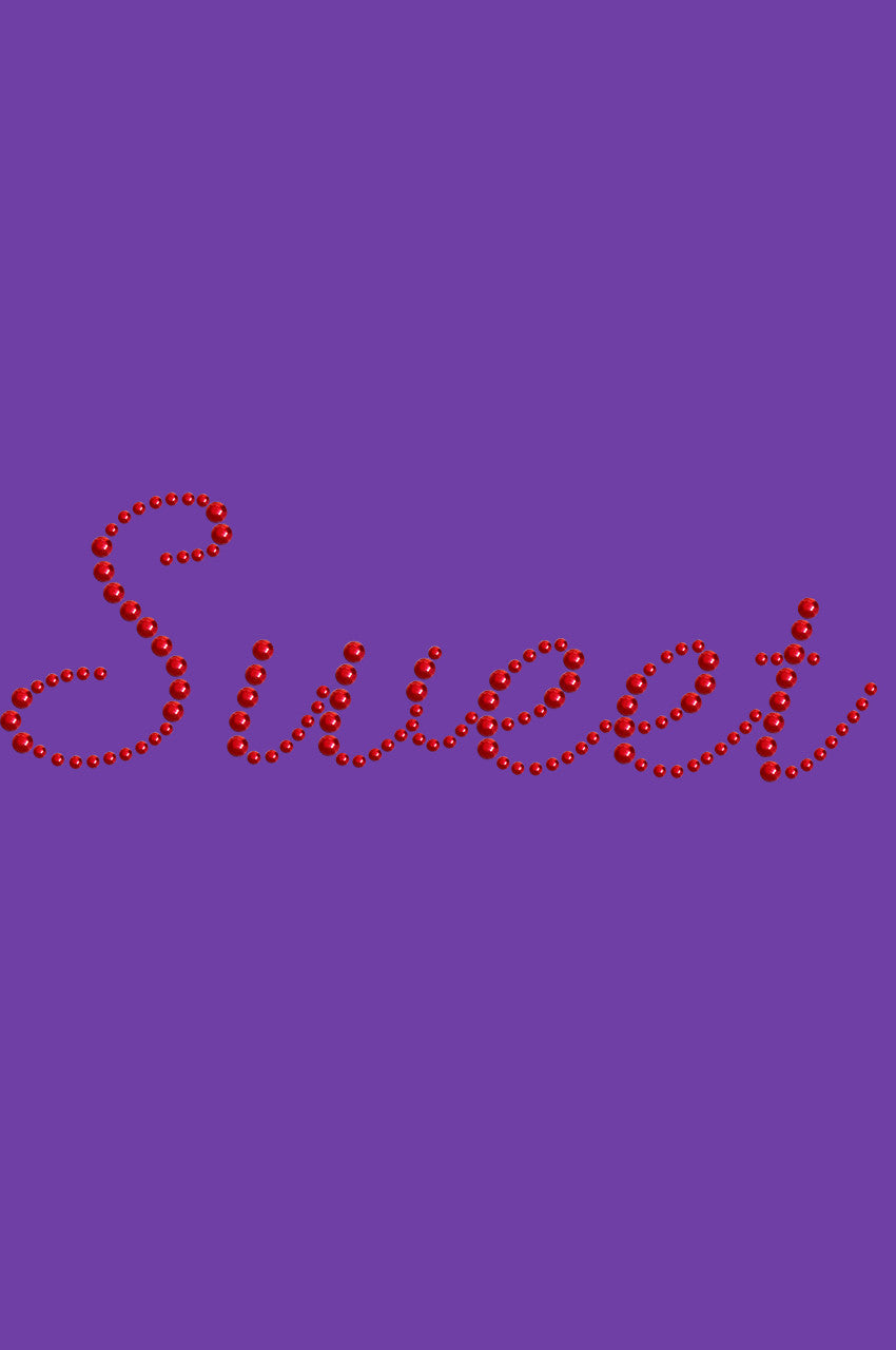Sweet (Red Rhinestuds) - Bandanna