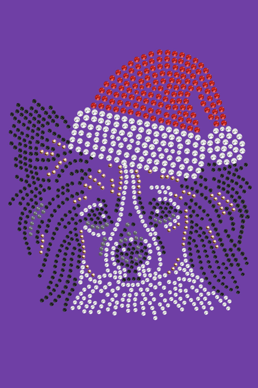 Papillon with Santa Hat - Women's T-shirt