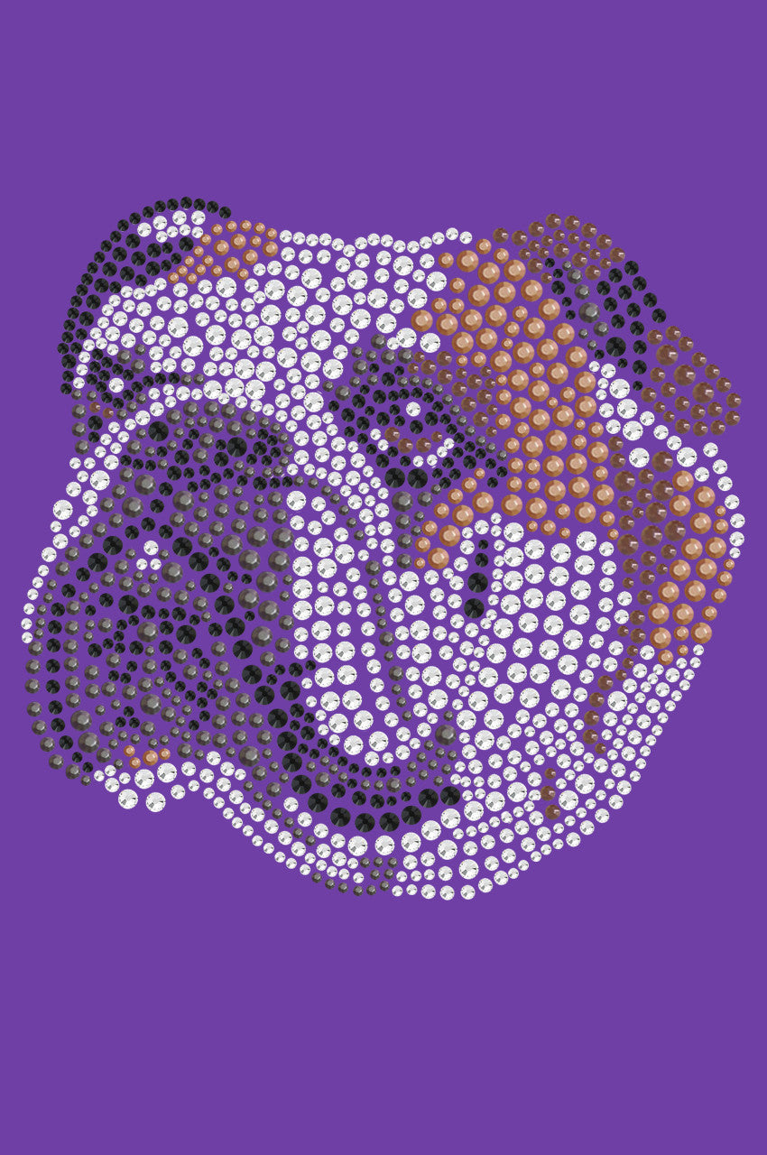 Bulldog Face (Brown) - bandana