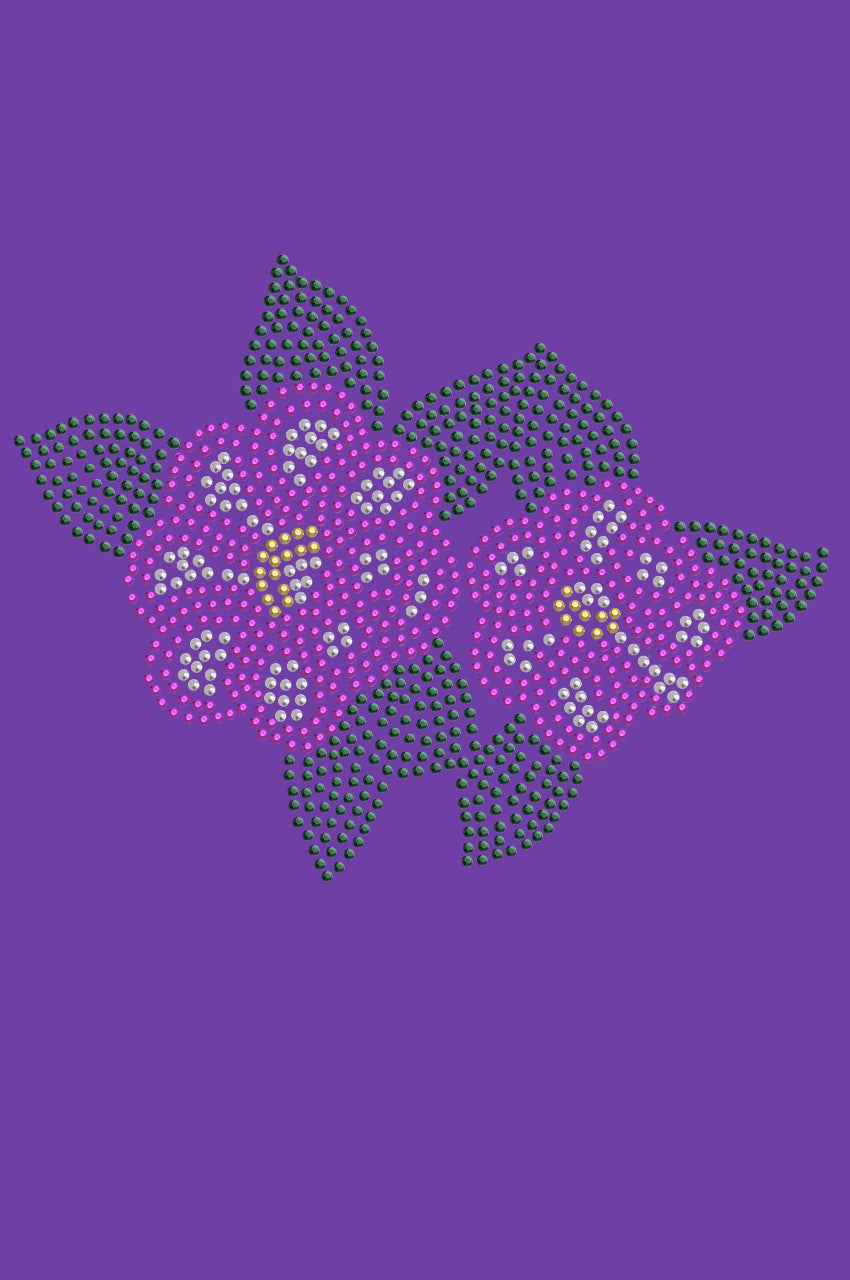 Magenta Flowers - Womens T-shirt