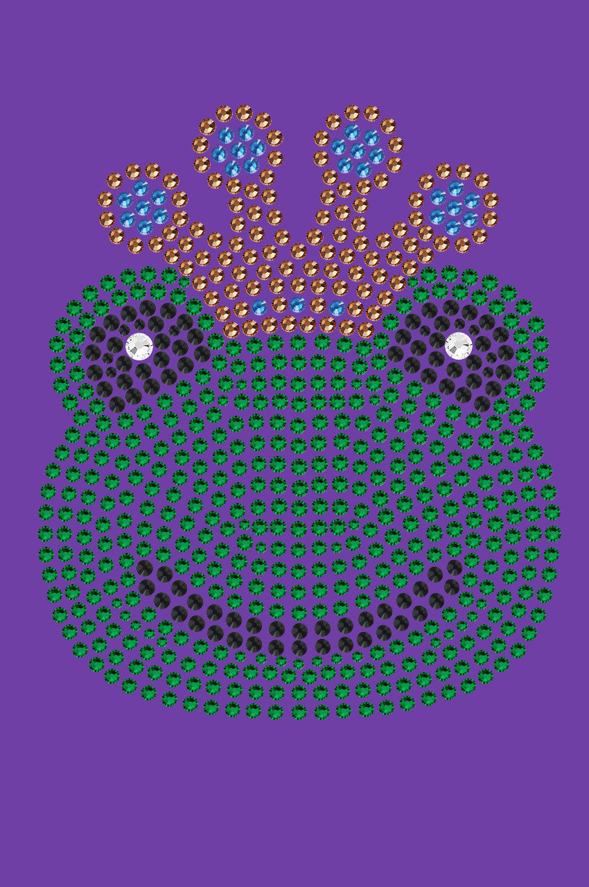 Frog with Blue Crown - Womens T-shirt