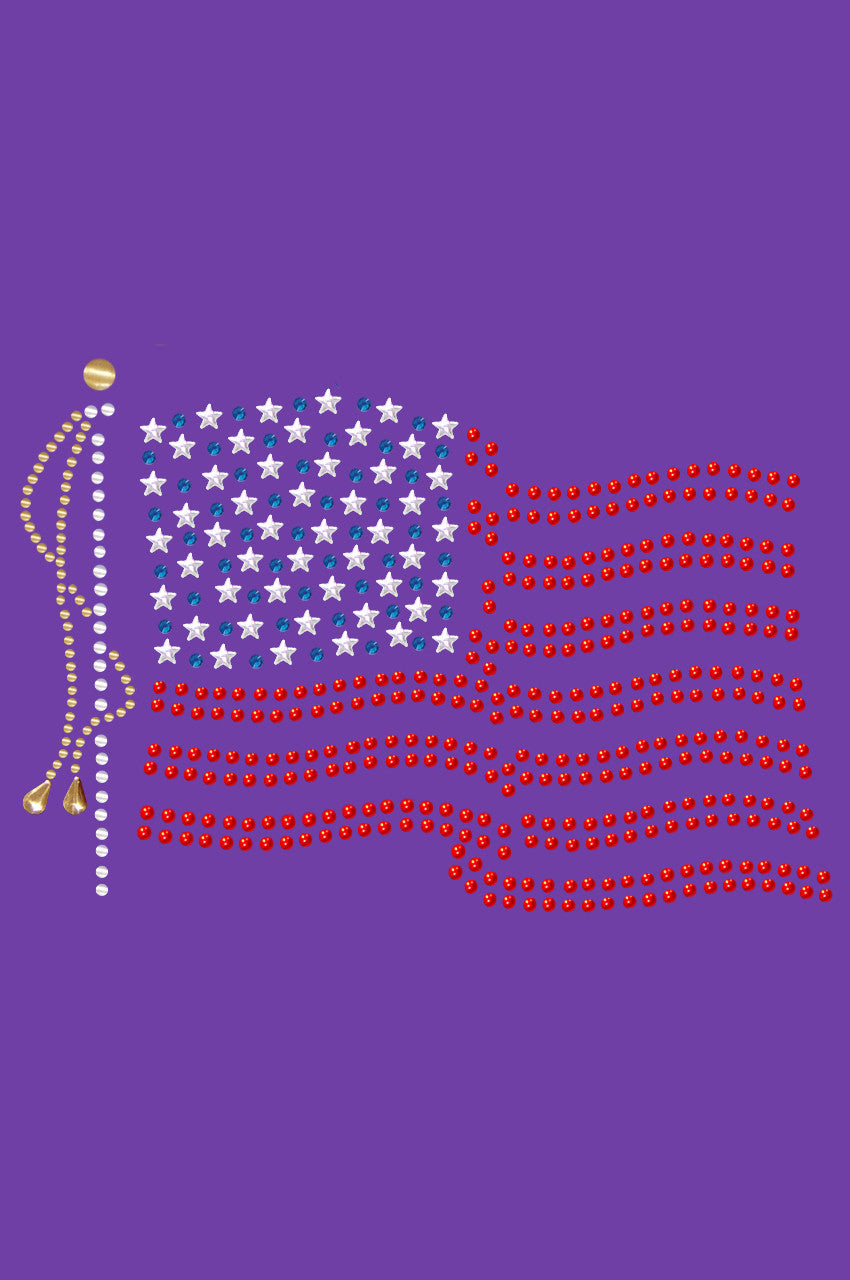 USA Flag - Womens T-shirt
