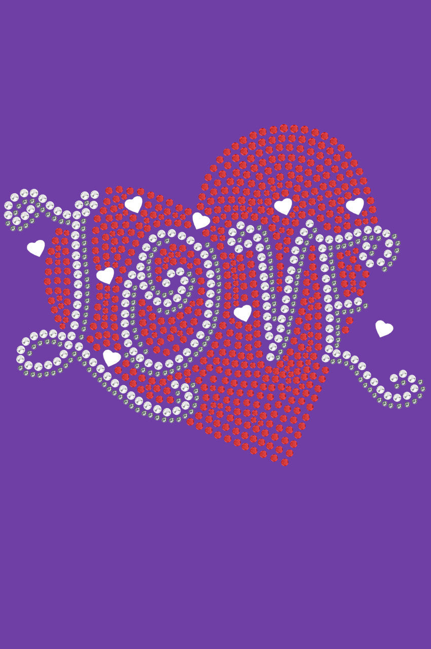 Love Red Heart - Womens T-shirt