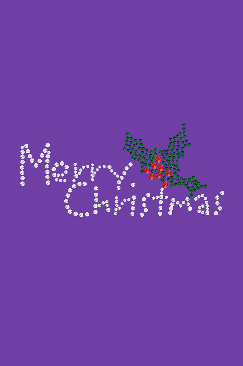 Merry Christmas with Holly - Womens Tee