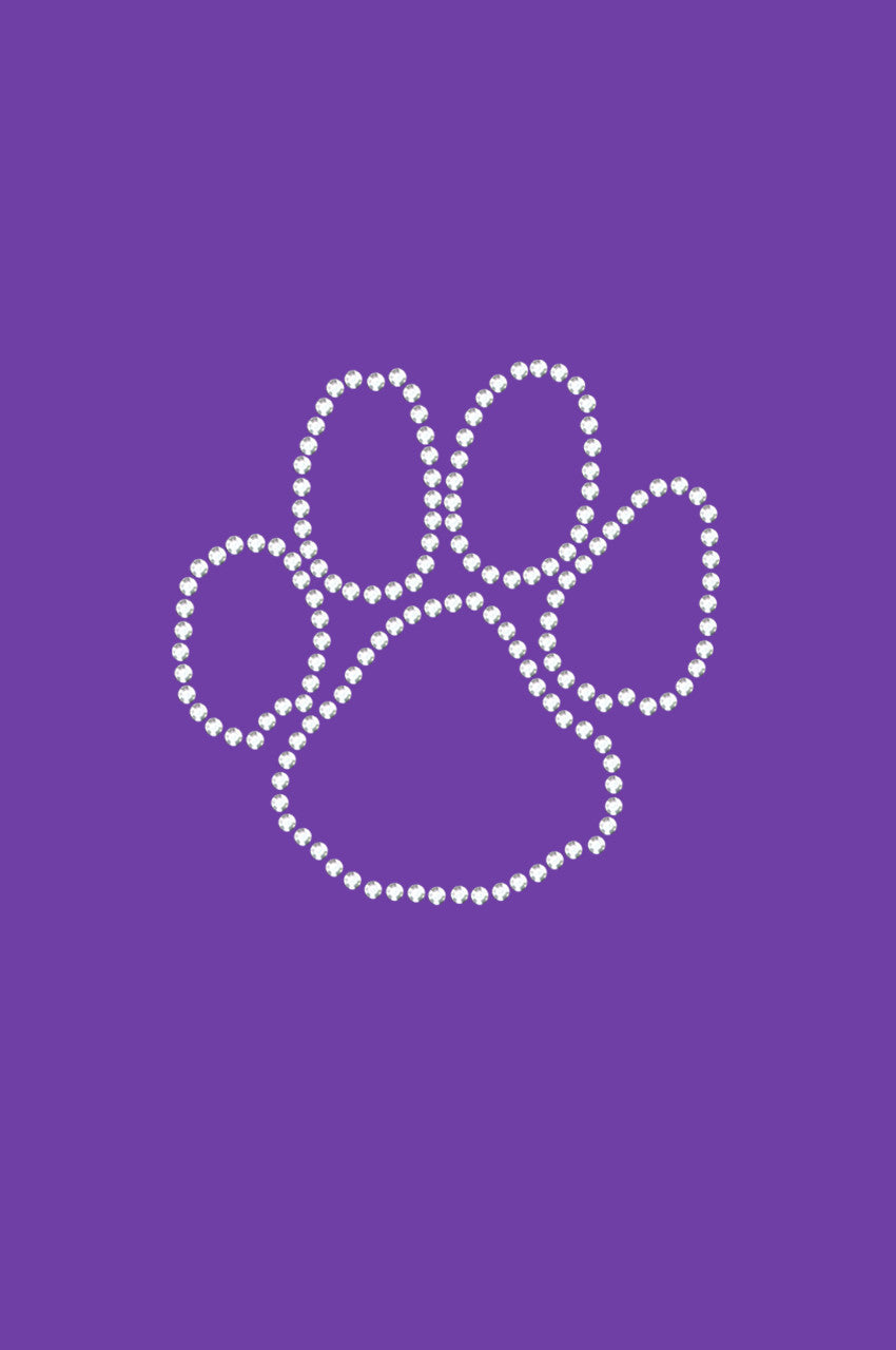 Paw (Rhinestone Outline) - Women's T-shirt