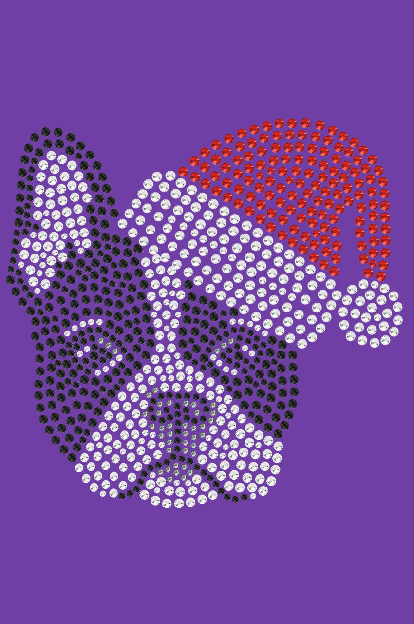 Boston Terrier with Santa Hat - Bandana