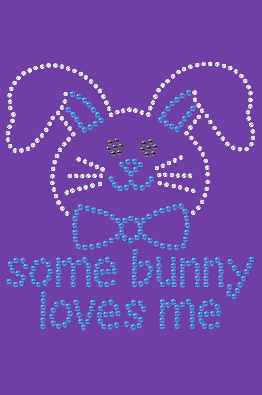 Some Bunny Loves Me (Blue) - Bandanna