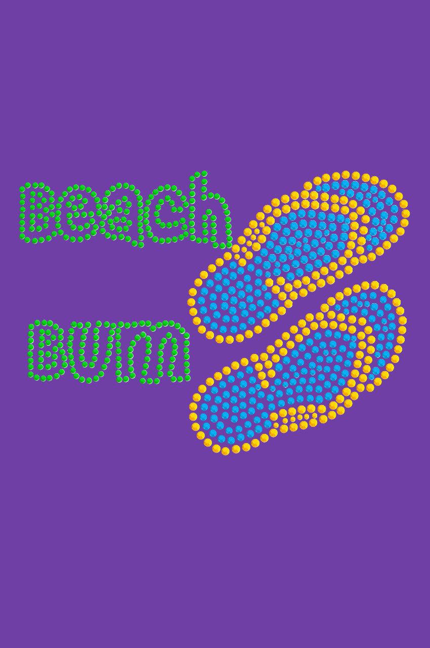 Beach Bum with Flip Flops - Womens T-shirt