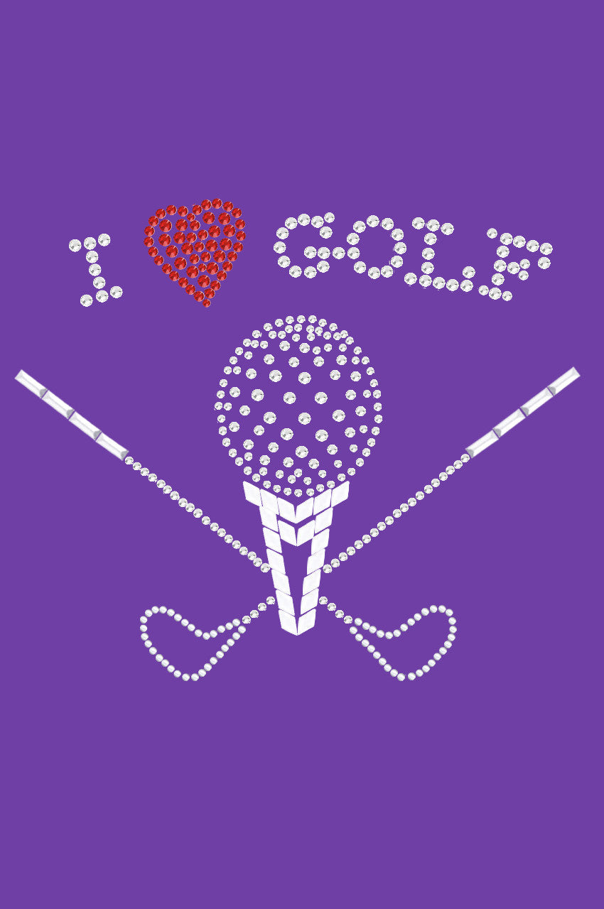 I Love Golf (Large) - Womens Tee