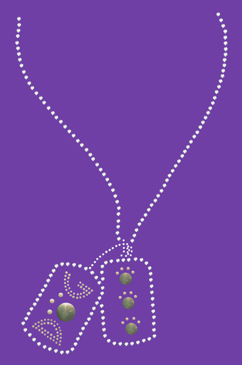 Dog Tag Necklace 1- Womens T-shirt
