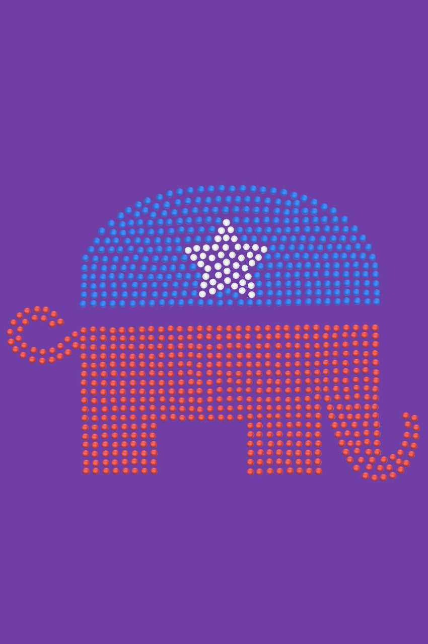 Patriotic Elephant - Women's T-shirt