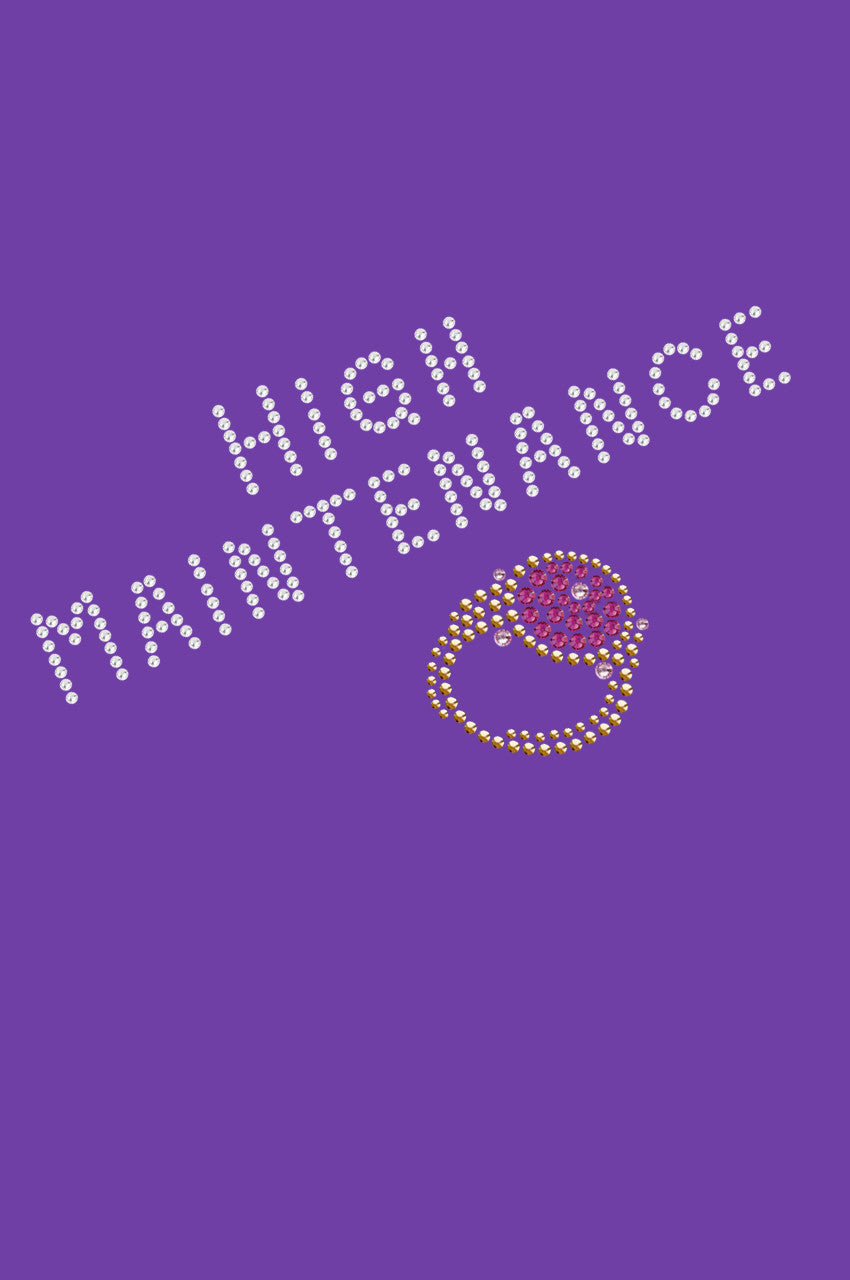 High Maintenance & Austrian crystal Fuchsia Ring - Bandanna