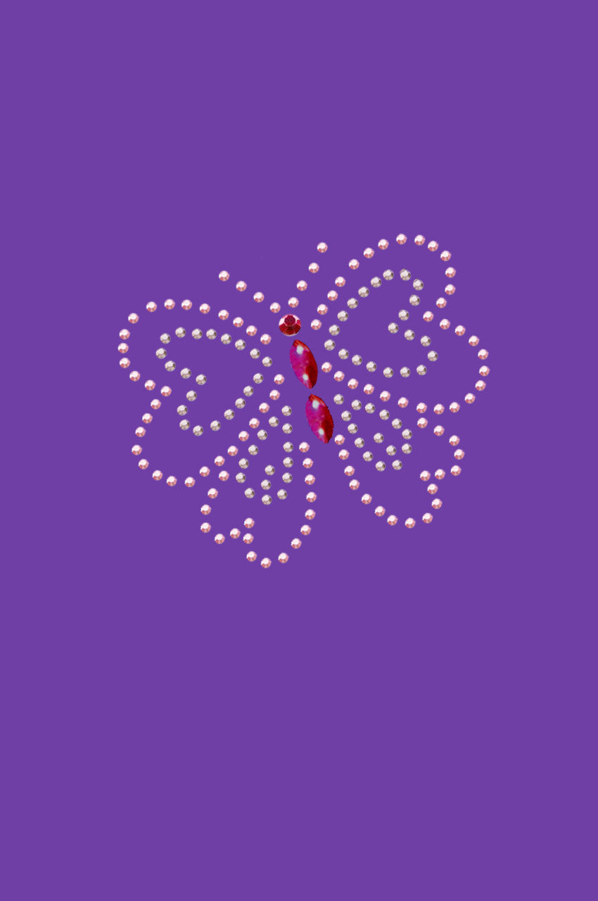 Pink Rhinestud Butterfly - Bandannas