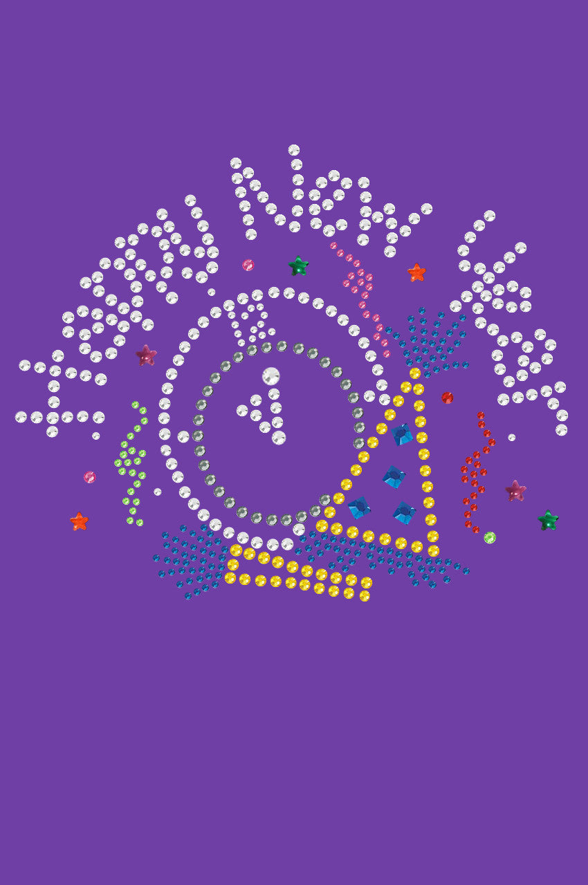Happy New Year Clock - Bandanna