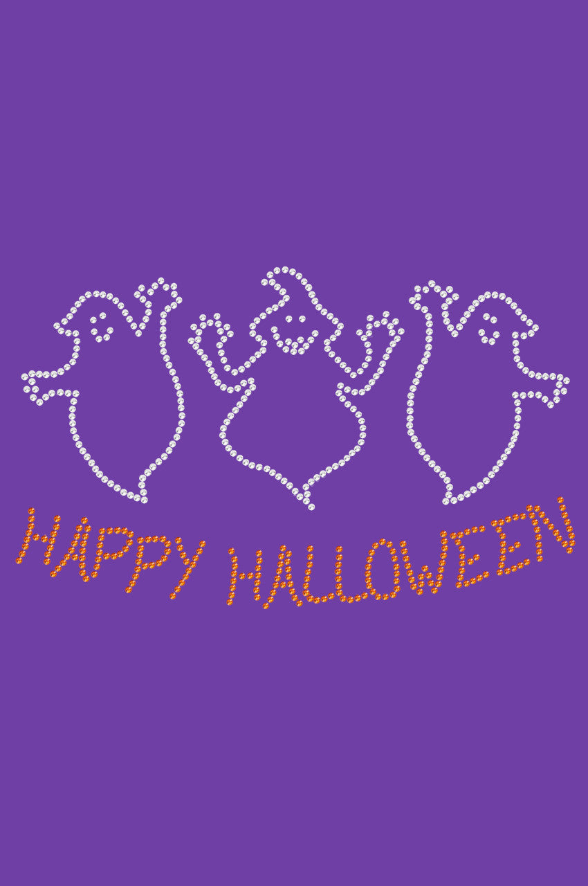Happy Halloween Ghost - Womens T-shirt