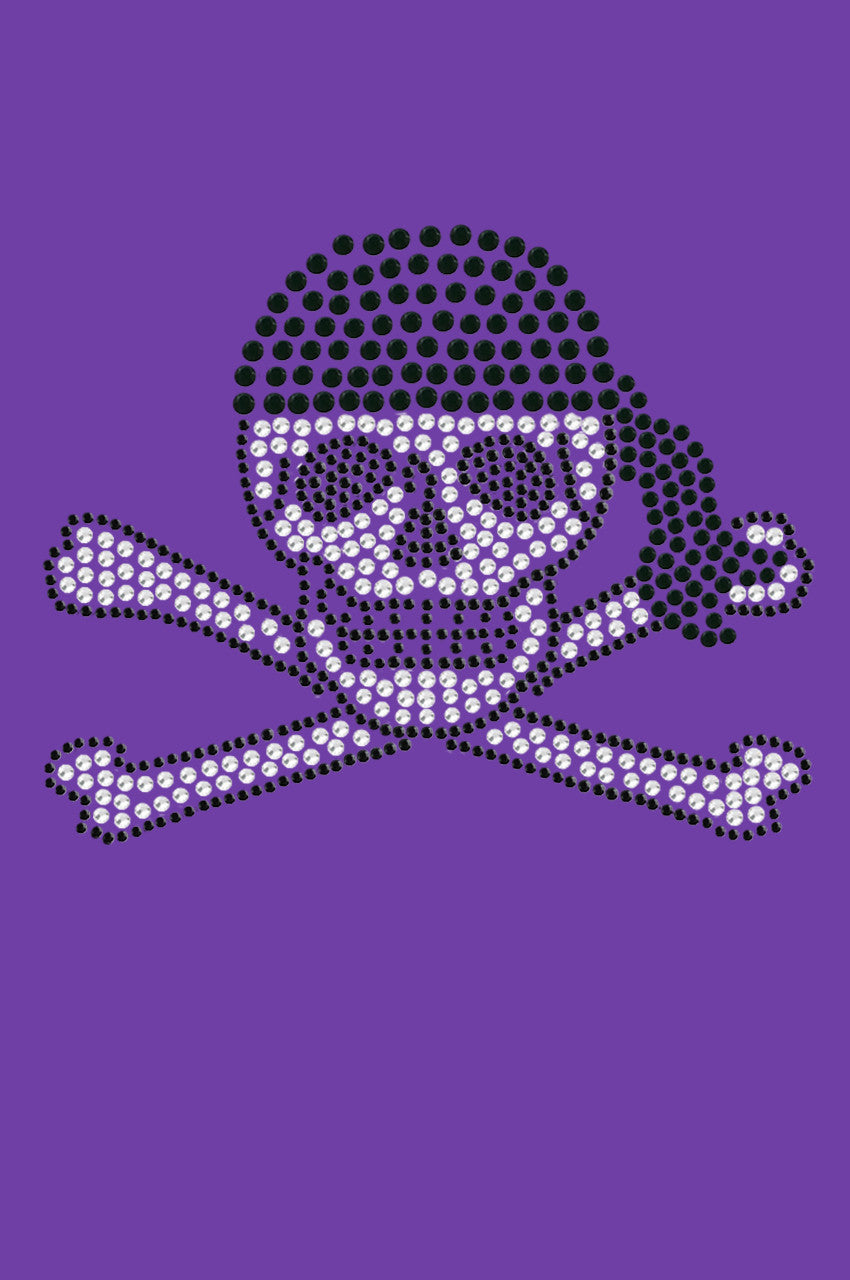 Skull with Black Bandanna - Womens T-shirt