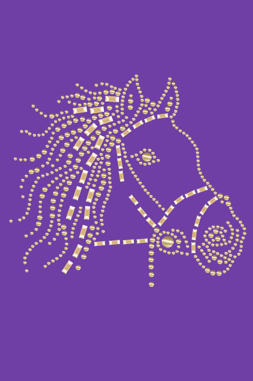 Horse Face (Gold) - Womens T-shirt