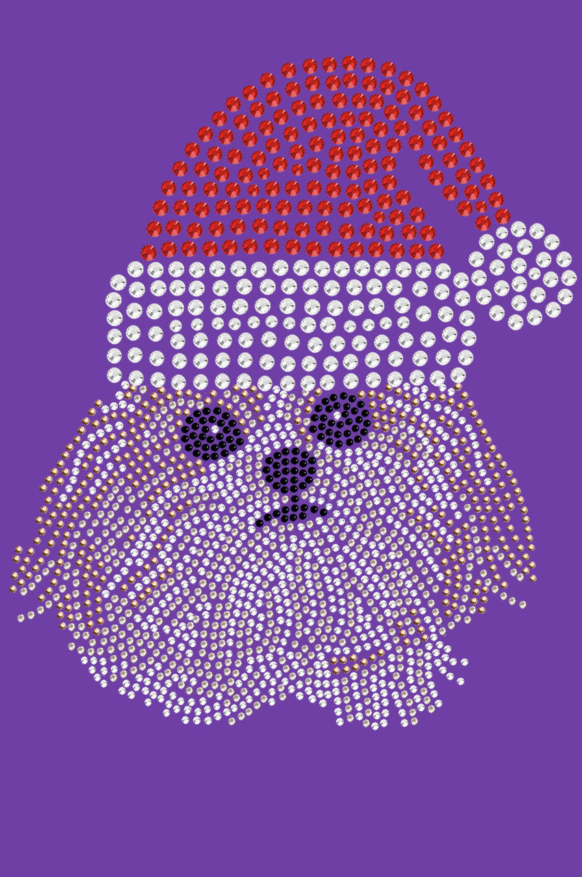 Shih Tzu with Santa Hat - Womens T-shirt