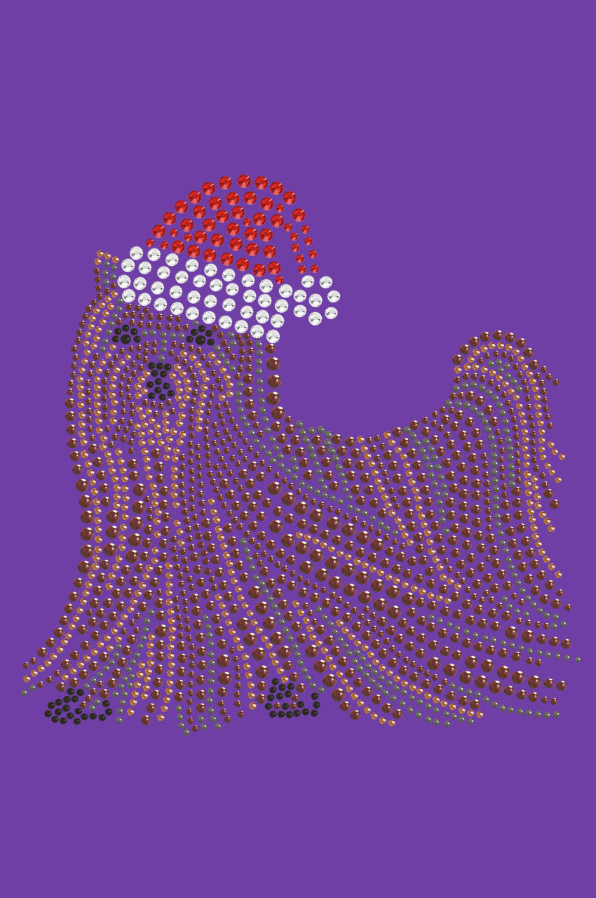 Yorkie with Santa Hat - Women's T-shirt