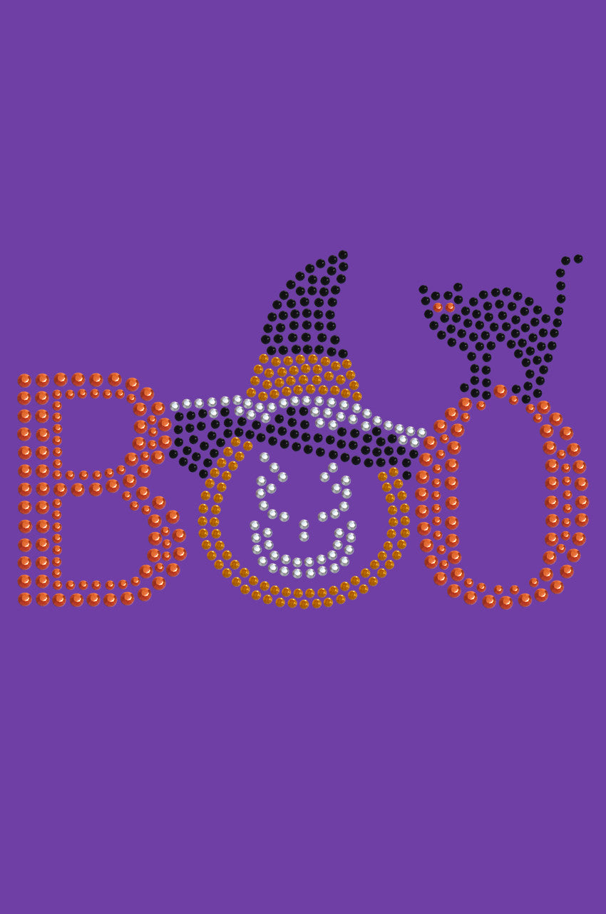 Boo - Hat and Cat - Women's T-shirt