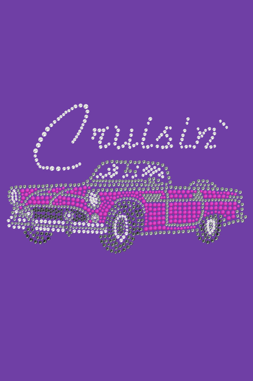 Cruisin Pink Convertible - Womens T-shirt