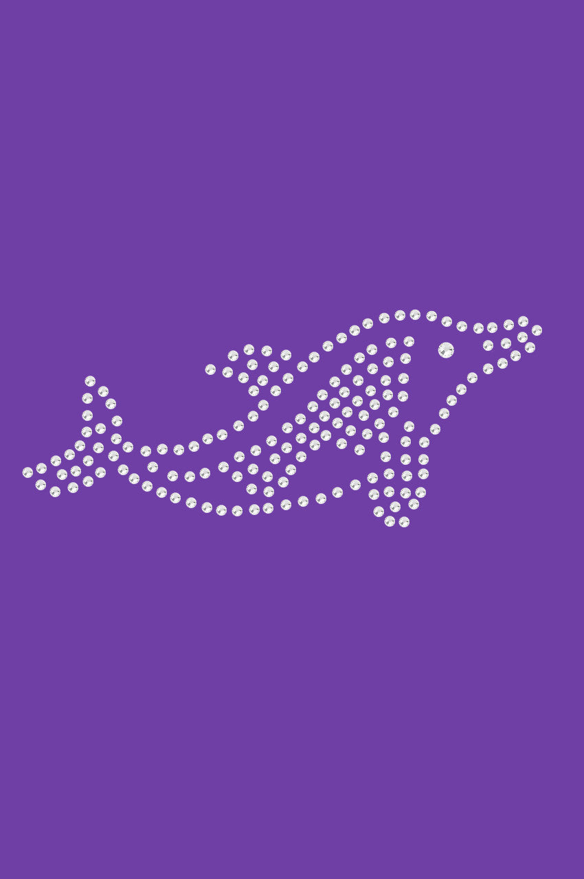 Dolphin (Rhinestone) - Womens T-shirt