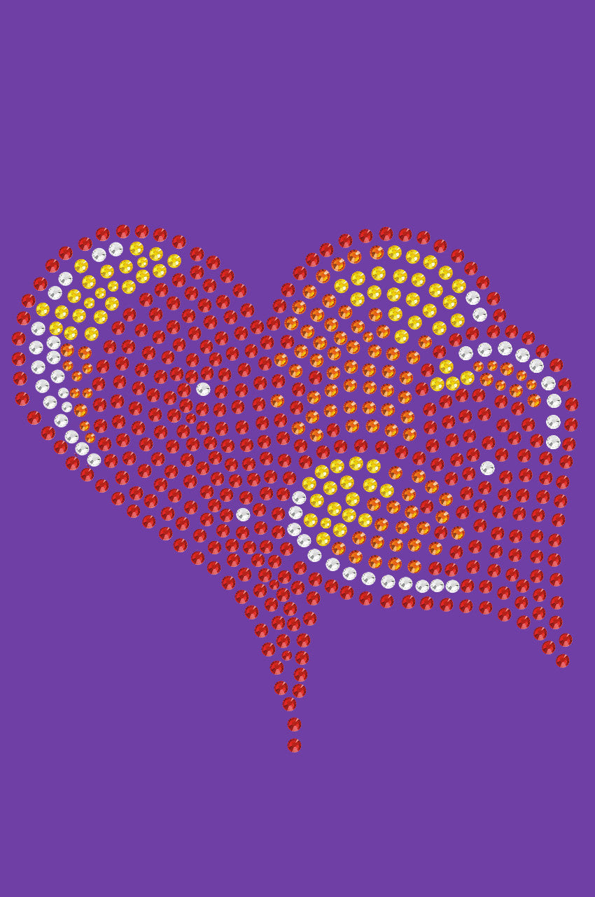 Red, Orange & Yellow Hearts Bandanna