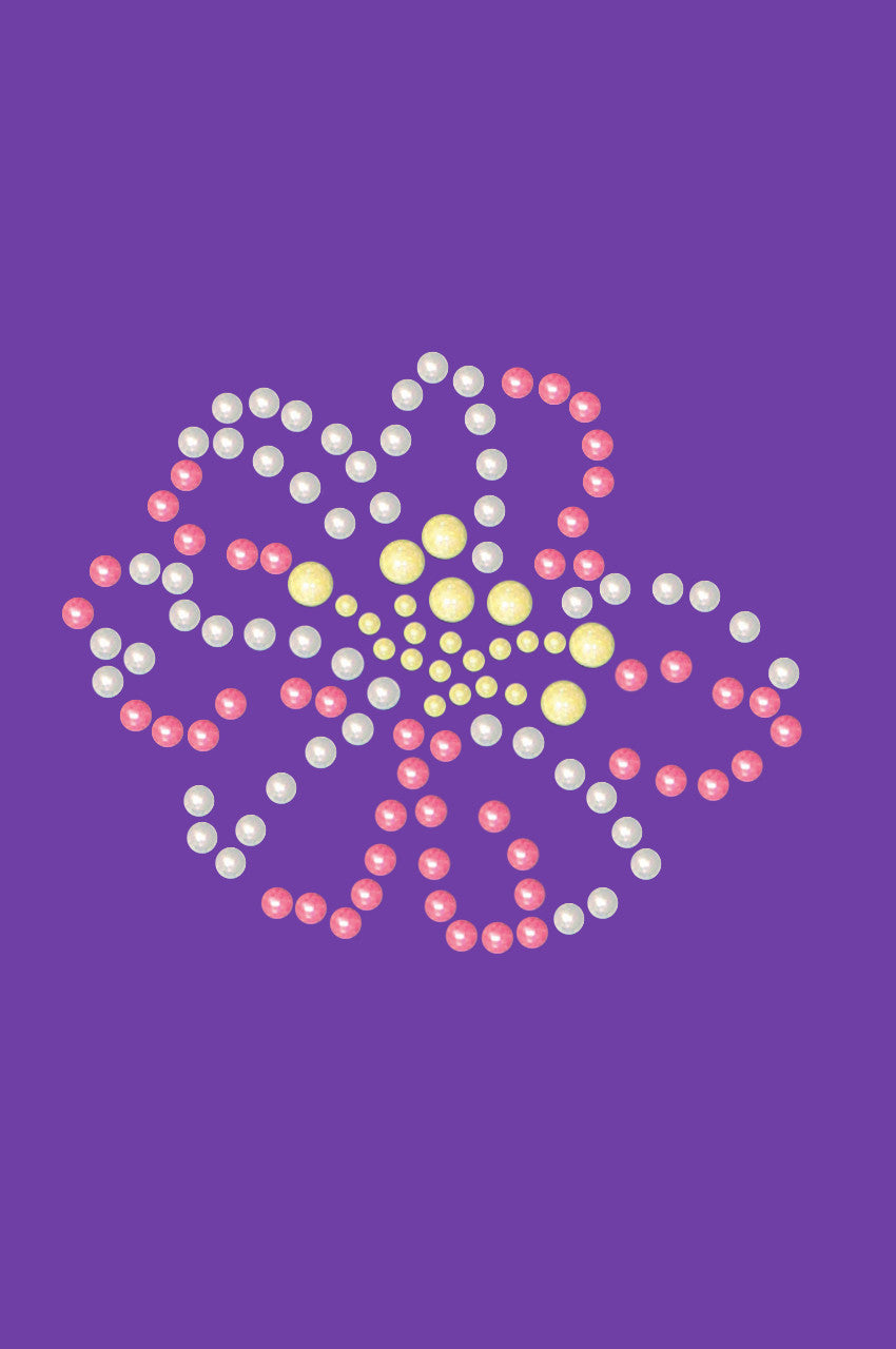 Pink & Yellow Pearl Flower - Bandanna