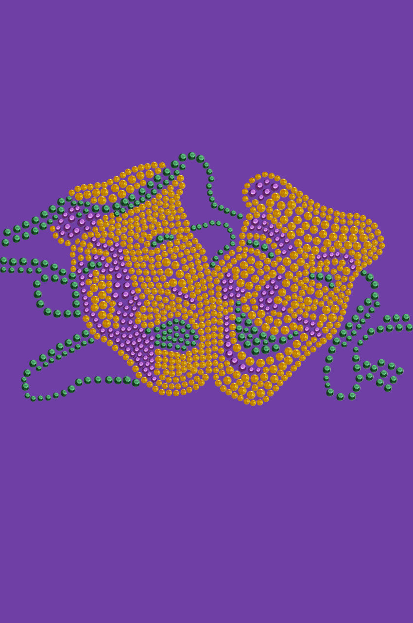 Gold Theater Comedy Tragedy Mask - Women's T-shirt